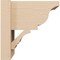 Ekena Millwork 8-in W x 12-in D x 12-in H Balboa Trad Rough Cedar Woodgrain TimberThane Outlooker, Primed Tan OUTUR080X12X12BOA04RCPR - alternate 6
